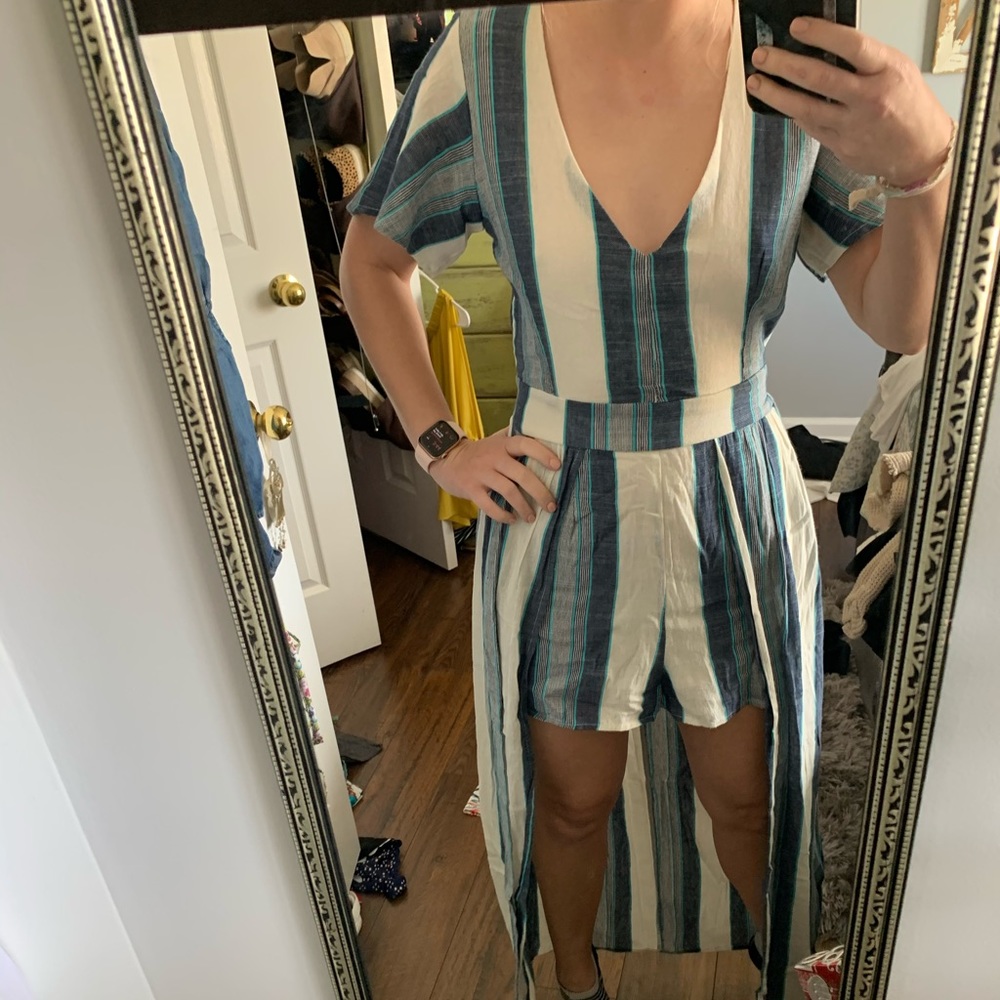 High-low romper